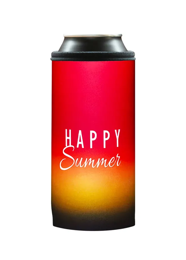 Coolbox Termoobal na plechovku 0,5l Happy Summer Red