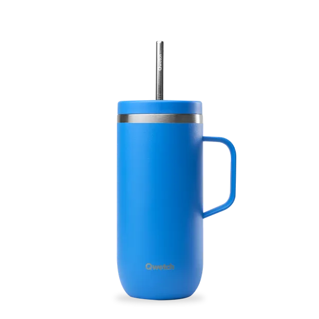 Qwetch Cold Cup Pop Azur kelímek 600 ml s brčkem