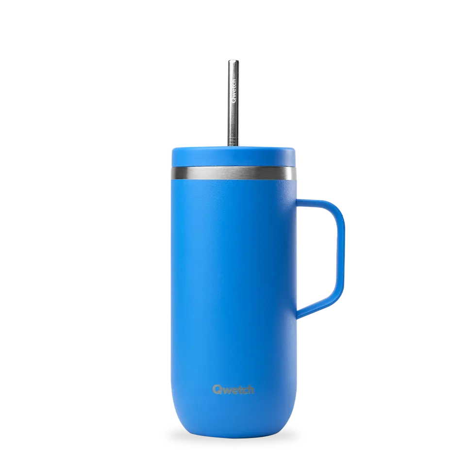 Qwetch Cold Cup Pop Azur kelímek 600 ml s brčkem