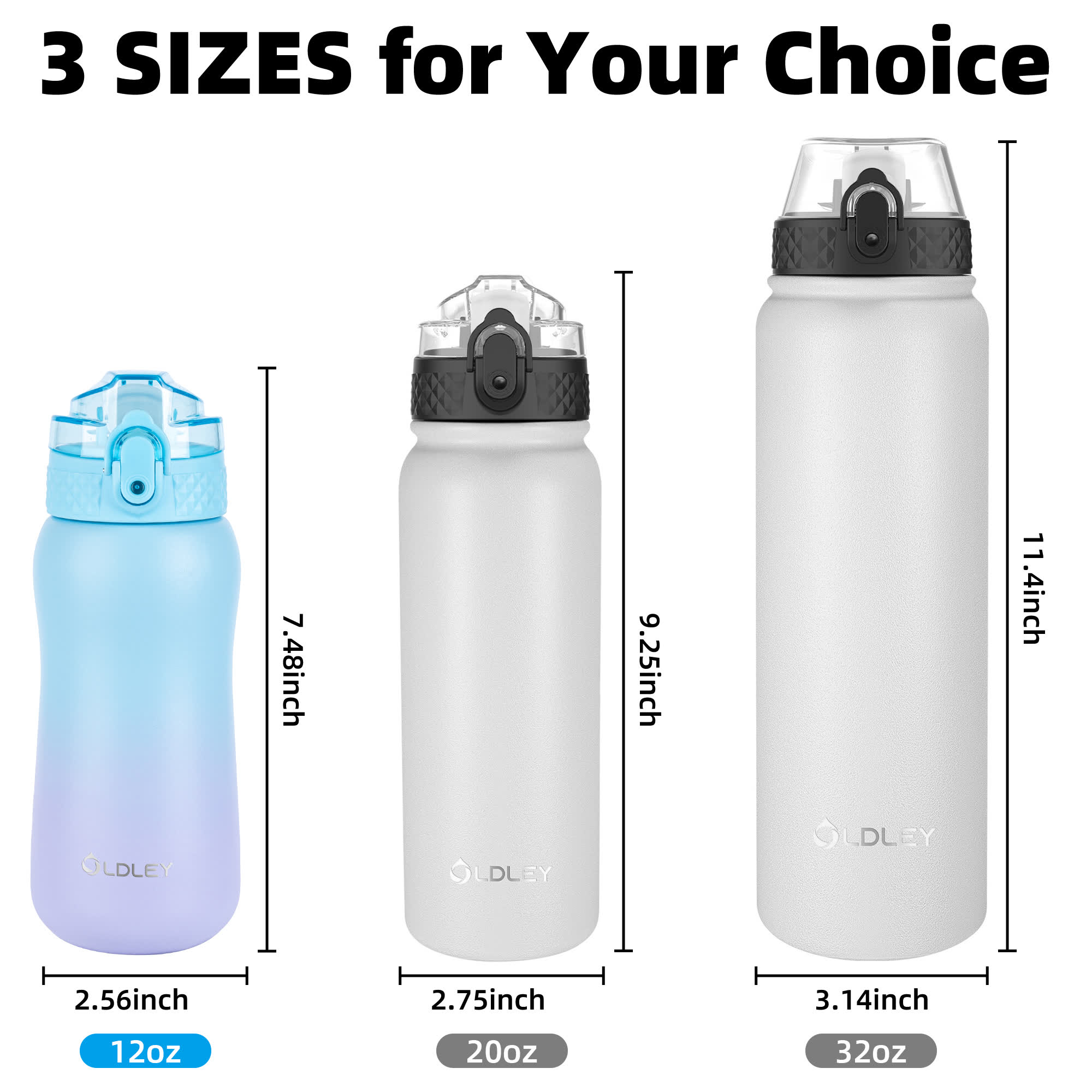OLDLEY Compact Travel Flask termoska 355 ml modro-fialová s brčkem