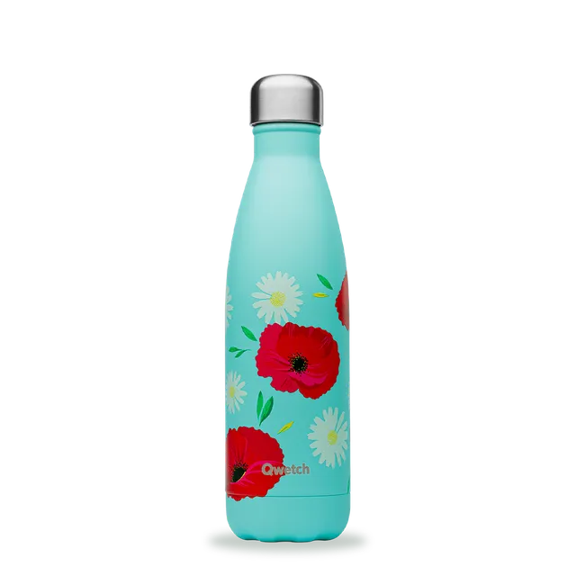 Qwetch Originals Coquelicot termo láhev 500 ml nerez
