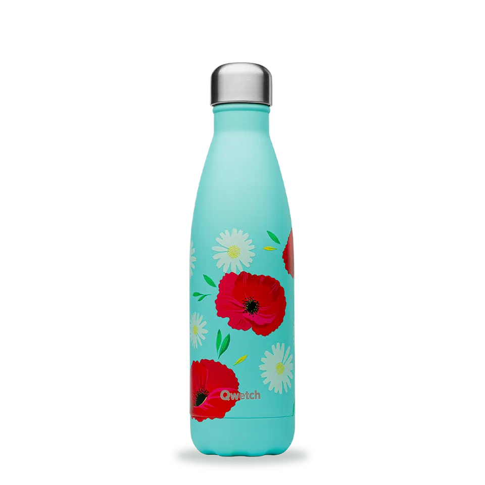 Qwetch Originals Coquelicot termo láhev 500 ml nerez