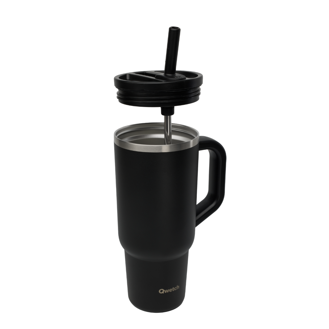 Qwetch Travel Cup termohrnek 900 ml černý matný