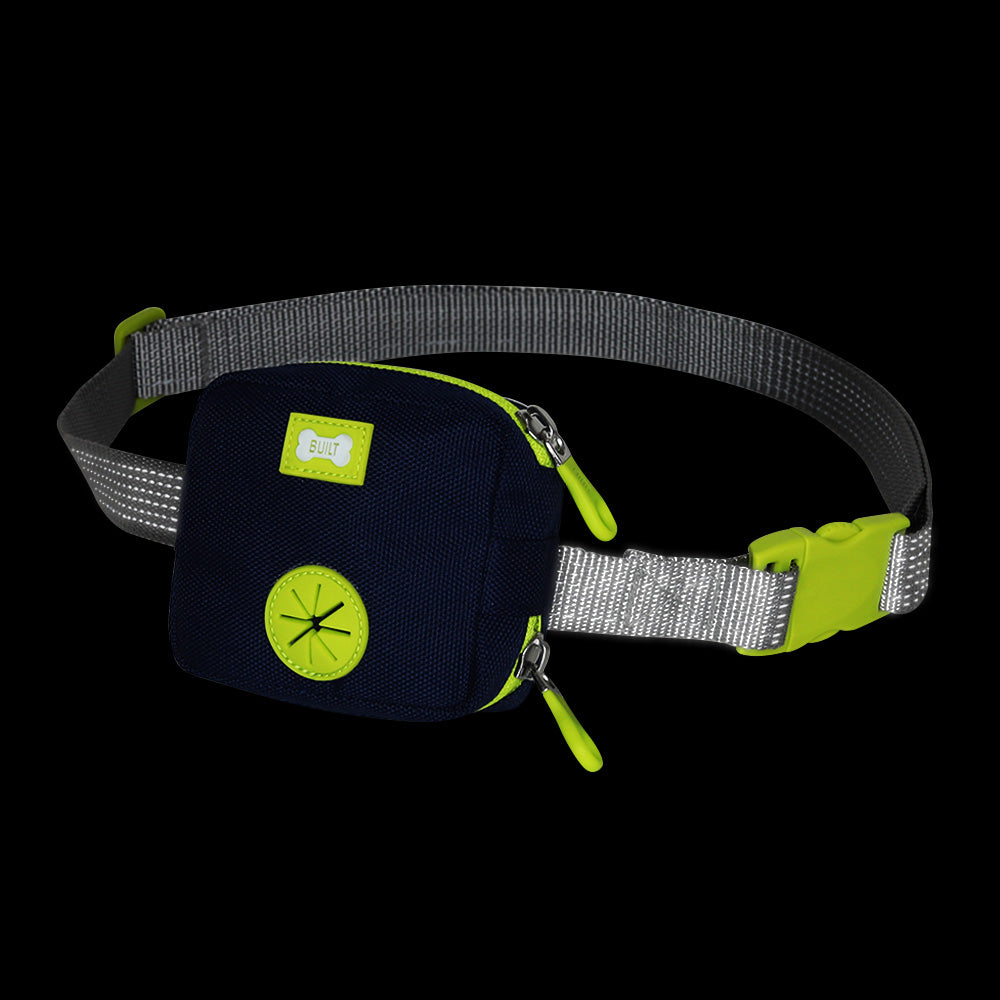 BUILT New York Nightsafe Dog Walk Bag ledvinka Navy Lime