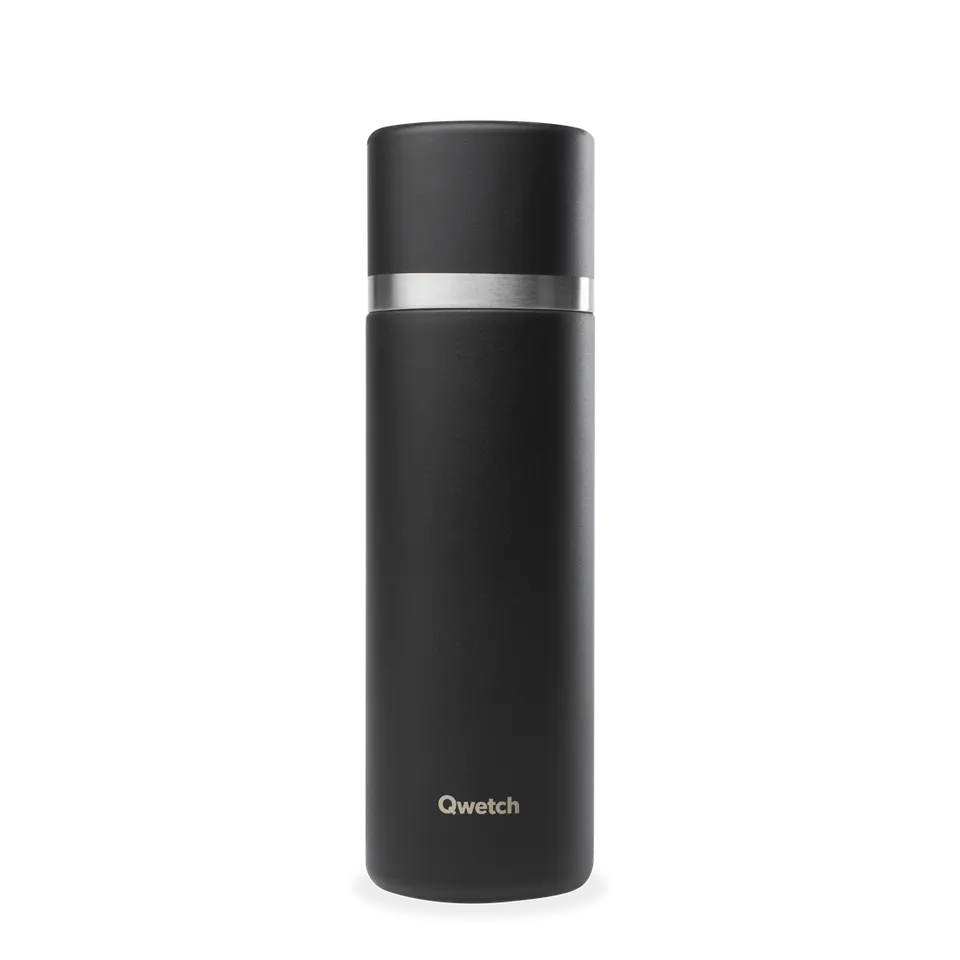 Qwetch Thermo termoska 750 ml matná černá nerez
