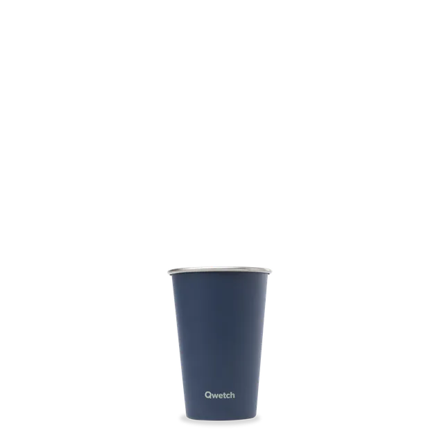Qwetch One kelímek granite modrá 300 ml nerez