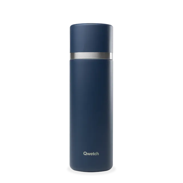 Qwetch Thermo termoska 750 ml noční modř nerez