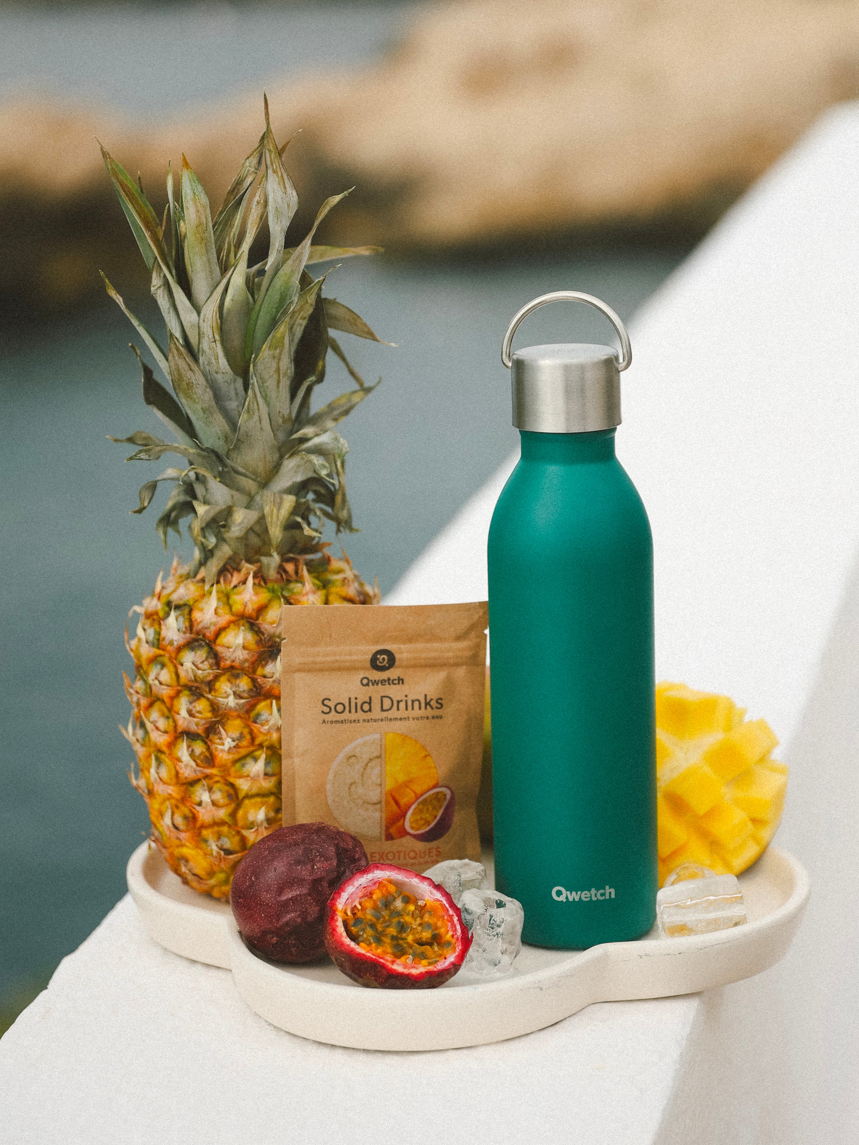 Qwetch Active Matt Vert Emeraude termoláhev 600 ml zelená