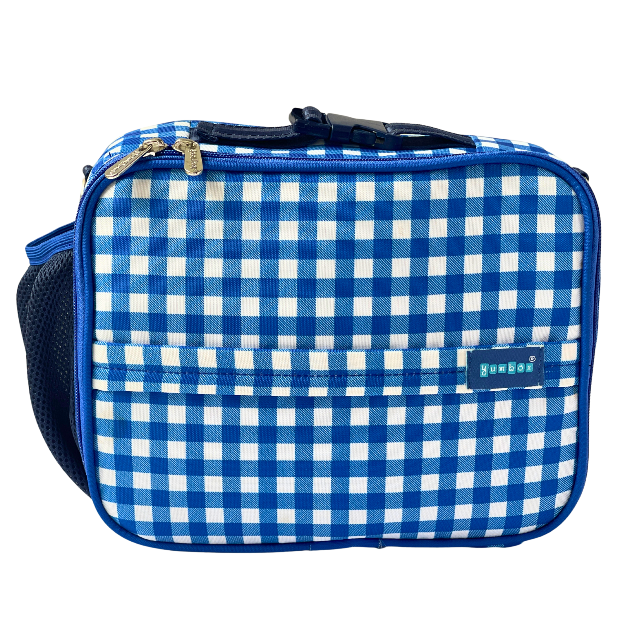 Yumbox Insulated Large Lunch Bag 3-Way Carry termo taška Vichy Blue