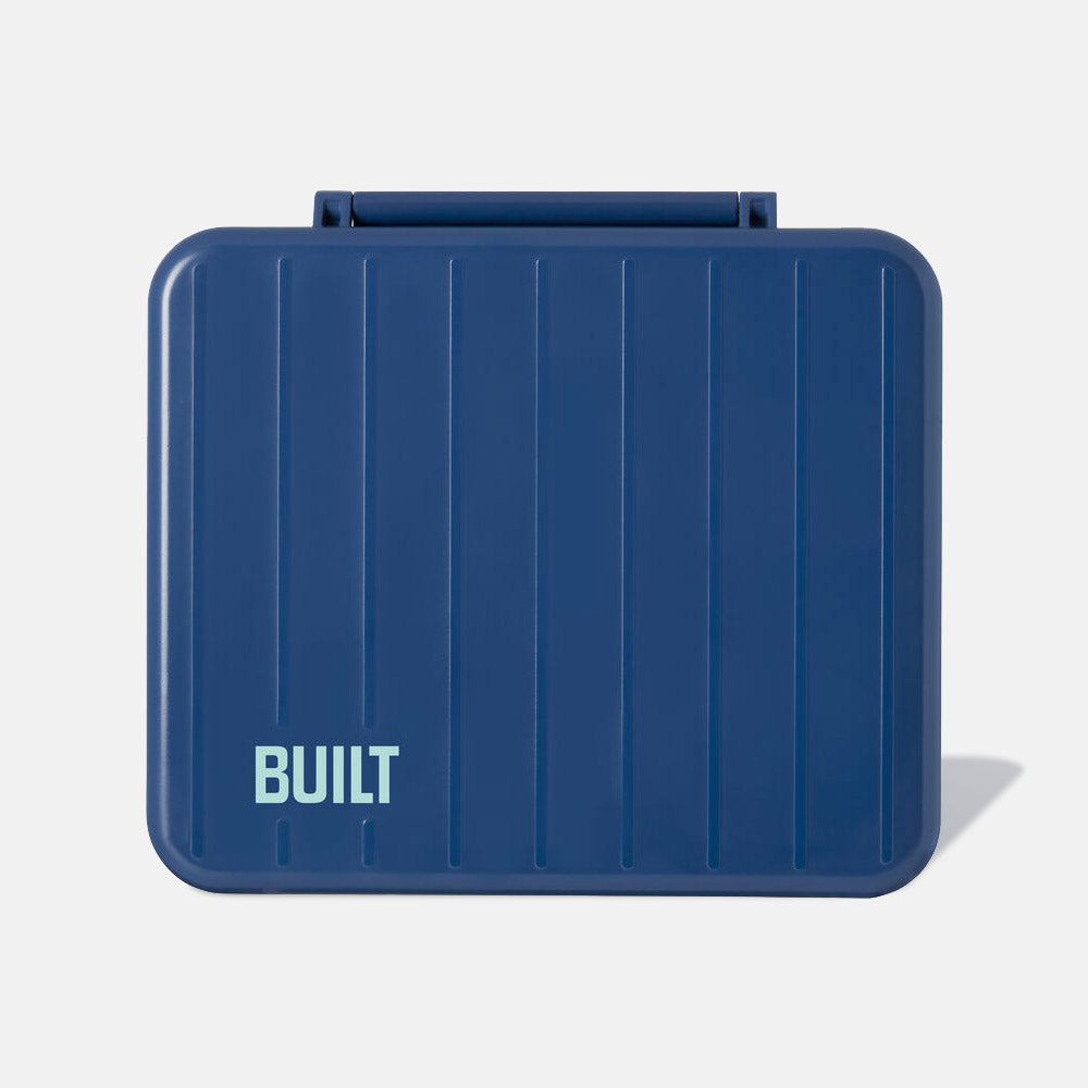 BUILT Lunch Box box na jídlo šedý s příbory a dózami