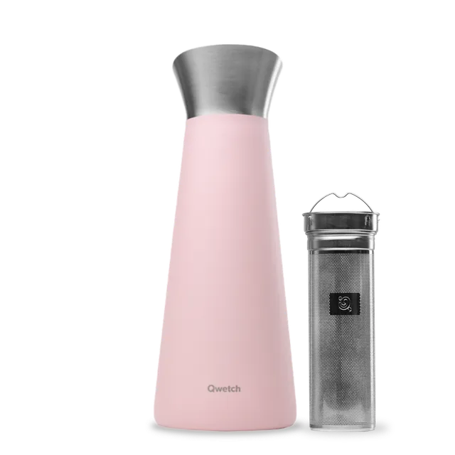 Qwetch Carafe Pastel Rose termokarafa 1 l s filtrem