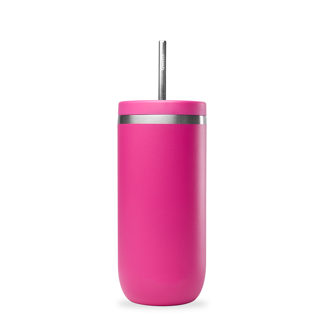 Qwetch Cold Cup Matt Magenta termohrnek 470 ml s brčkem