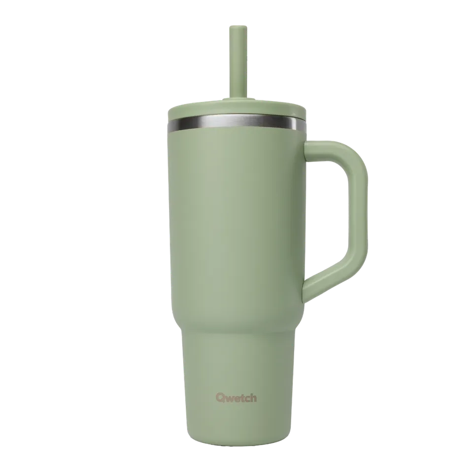 Qwetch Travel Cup termohrnek 900 ml zelený nerezový
