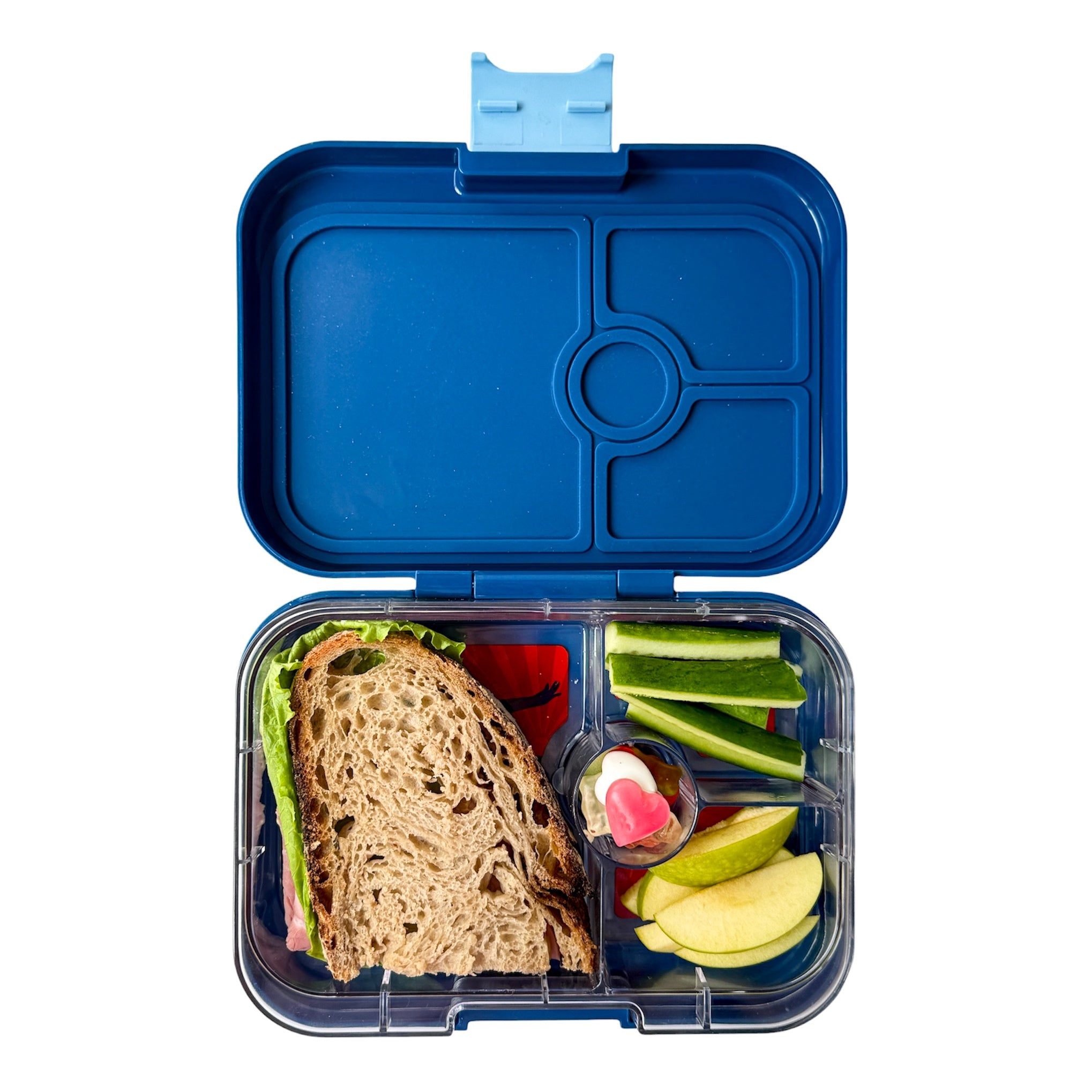 Yumbox Panino box na svačinu Ninja Blue se 4 přihrádkami
