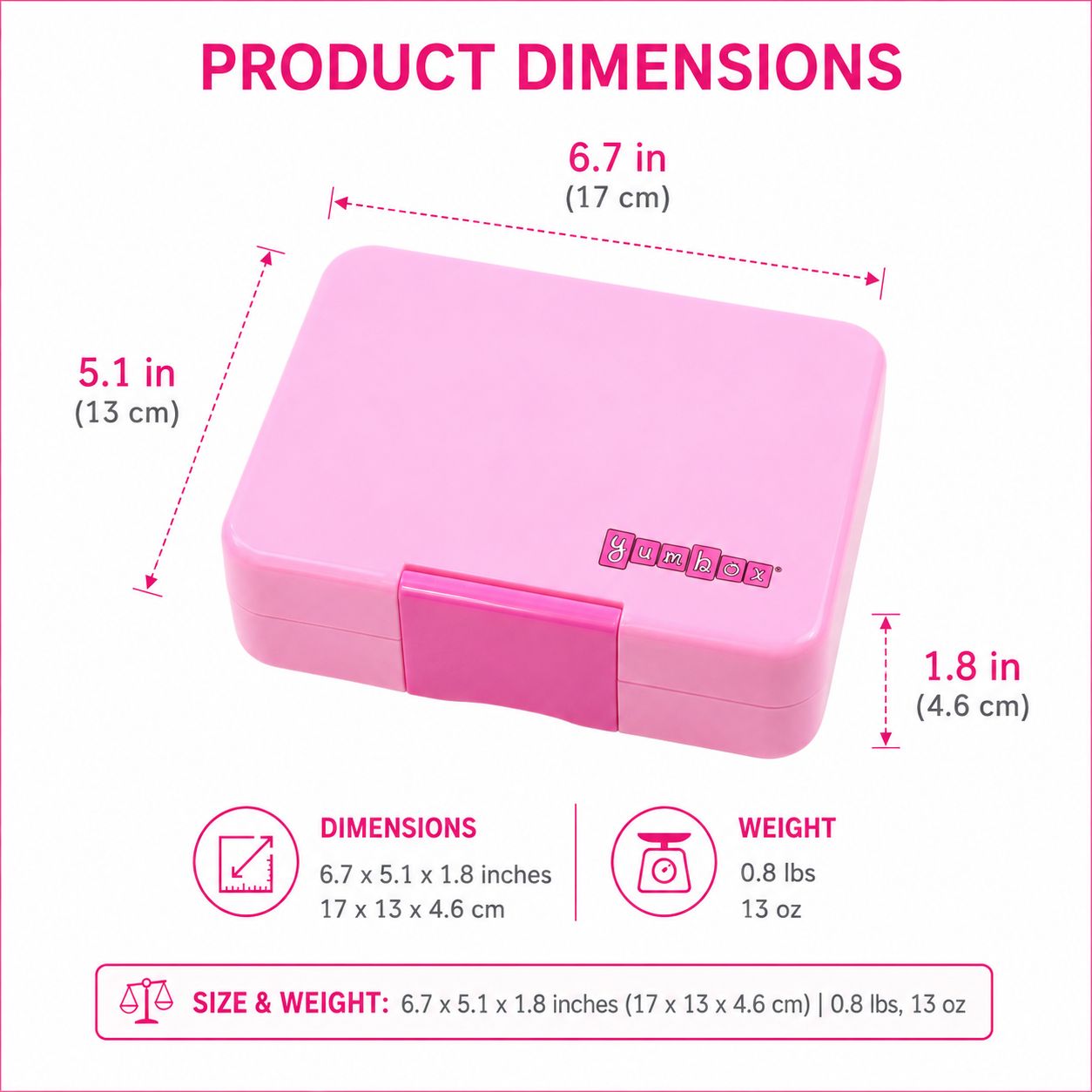 Yumbox Snack svačinový box Power Pink Swan Tray 3 přihrádky