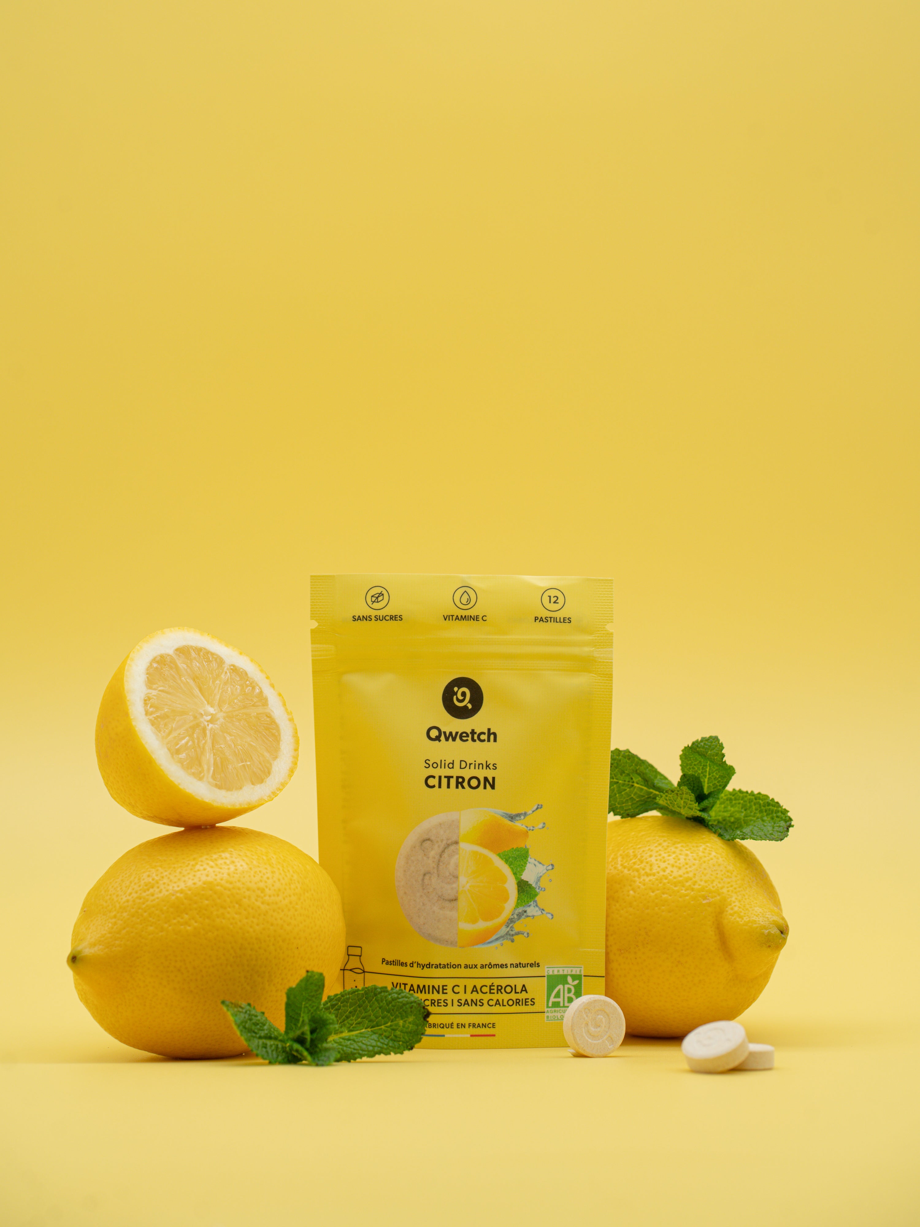 Qwetch Cold Cup Solid Drinks termohrnek citron Tilleul