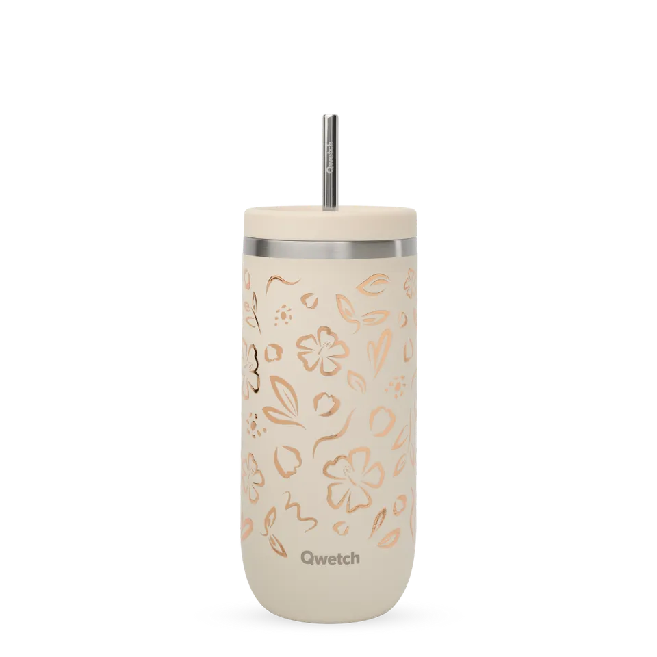 Qwetch Cold Cup Moani termohrnek Matt Sable 600 ml s brčkem