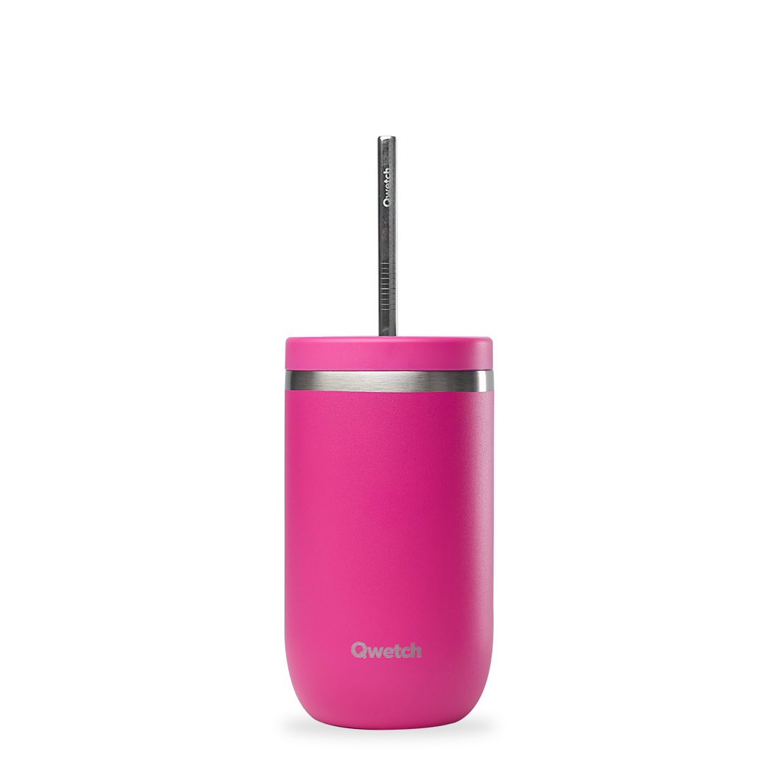 Qwetch Cold Cup Matt Magenta termohrnek 470 ml s brčkem