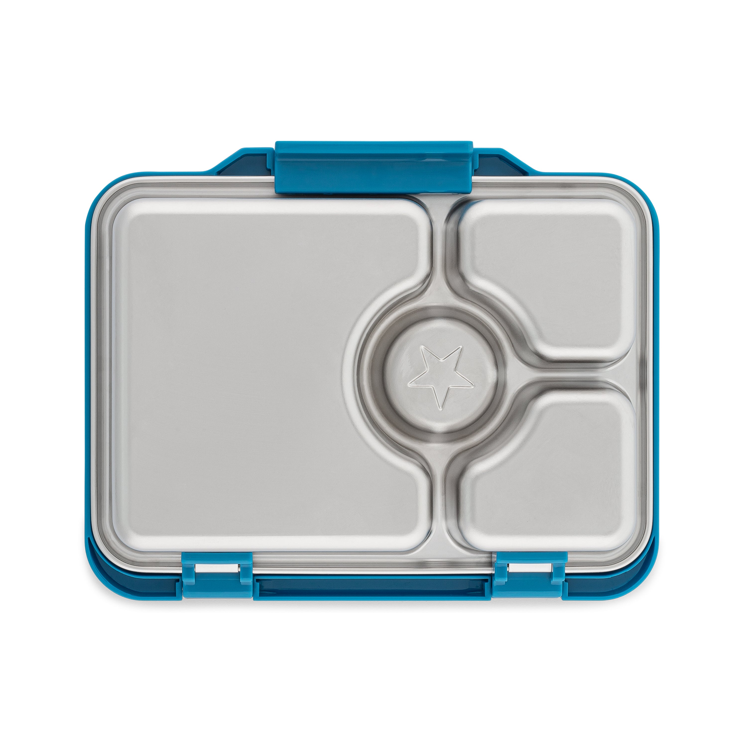 Yumbox Prêt nerezový bento box Normandy Blue 4 přihrádky