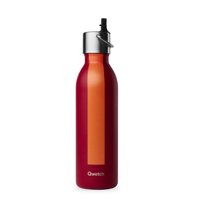 Qwetch Sport Grenat termo láhev 600 ml sportovní nerez