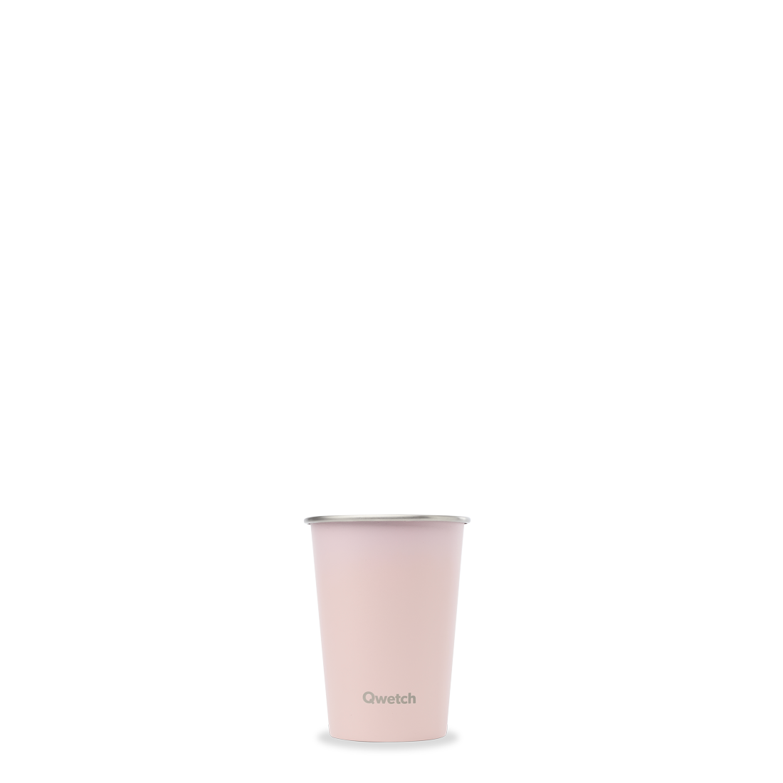 Qwetch One kelímek pastel růžová 300 ml nerez