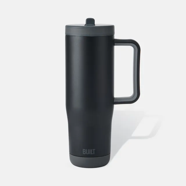 BUILT Cascade 40oz Flip Straw termohrnek Black 1,18 l s brčkem