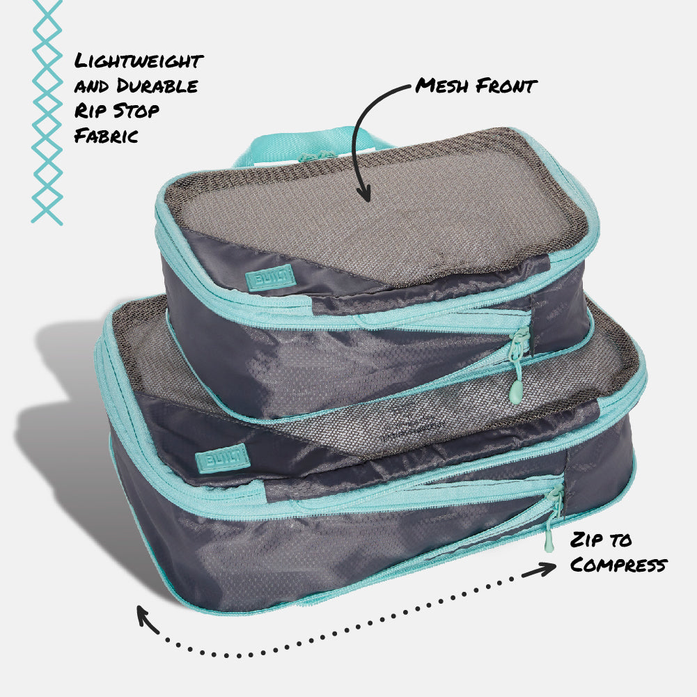 BUILT New York Compression Travel Cube cestovní kostky 2 ks Quiet Shade